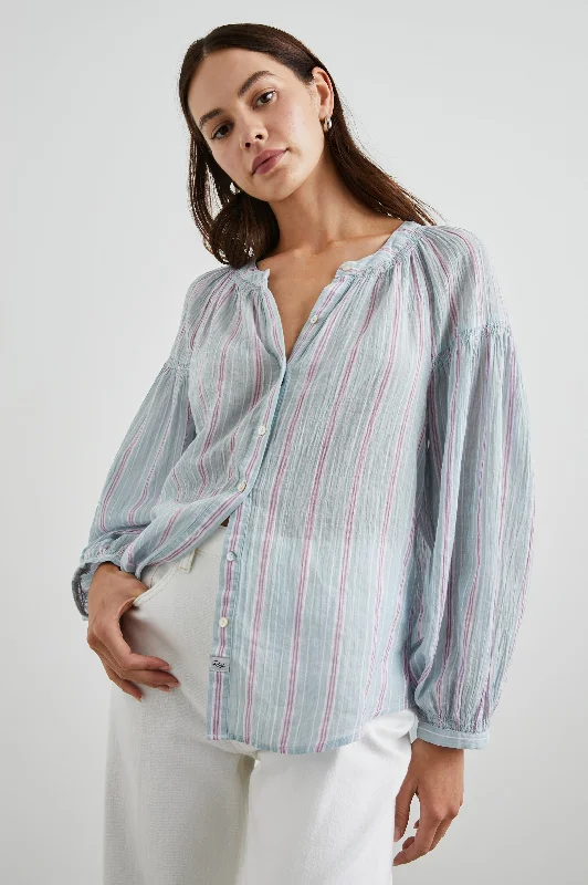 KENLIE SHIRT - PLACID STRIPE