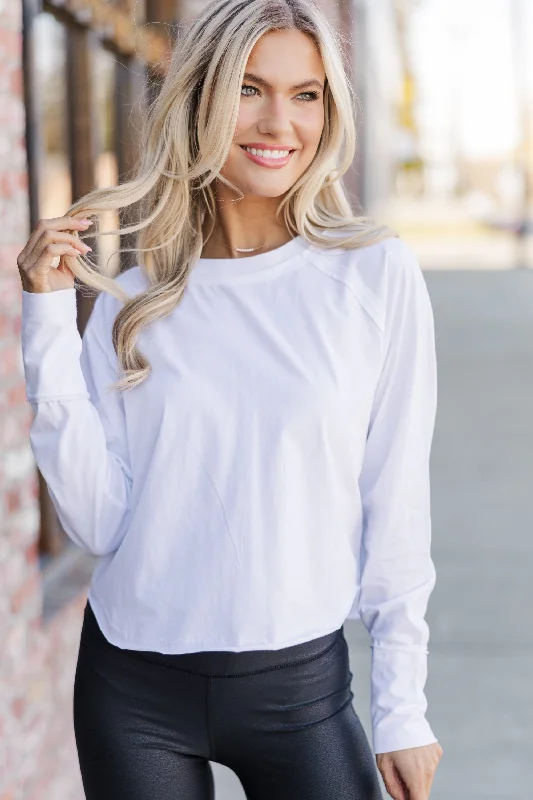 Make It Your Day White Raglan Top