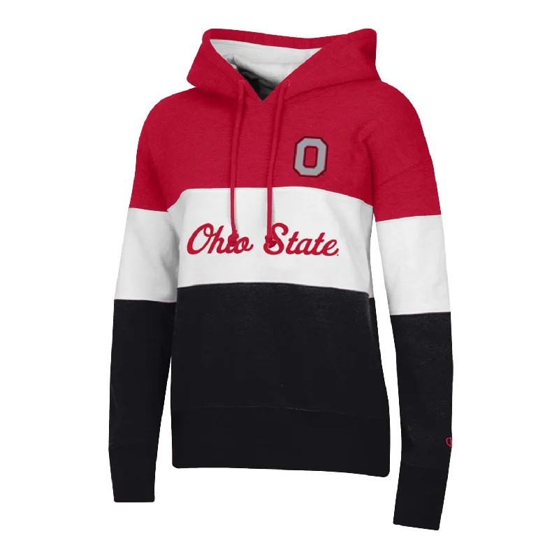 Ladies Ohio State Buckeyes Super Fan Colorblock Hood