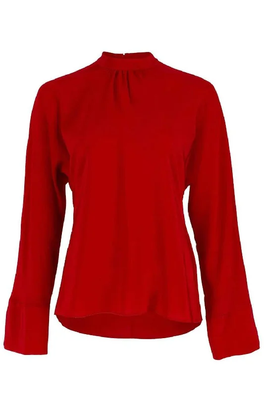 Lover Red Lola Long Sleeves Blouse