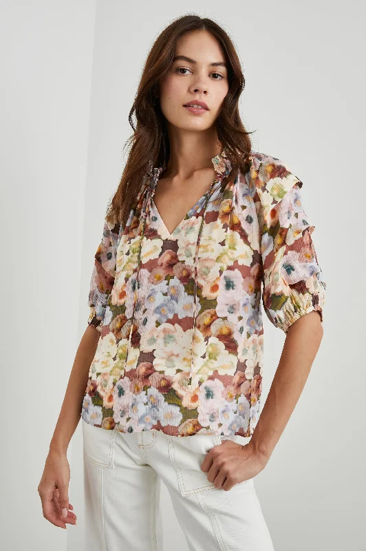 PARIS TOP - PAINTED FLORAL