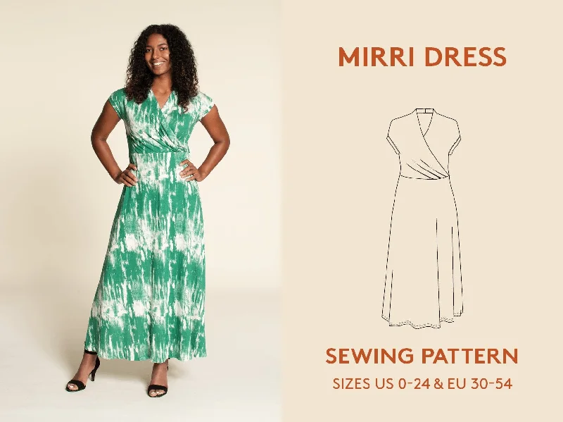 Mirri Wrap Dress Womens Paper Pattern - Wardrobe by Me