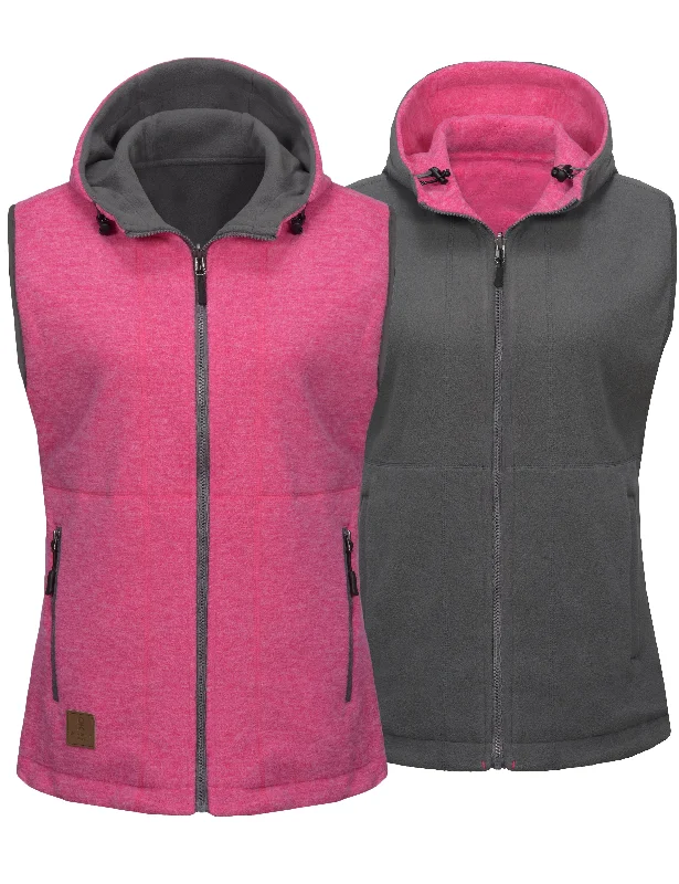 Women's  Lightweight Reversible Fleece Hood Vest