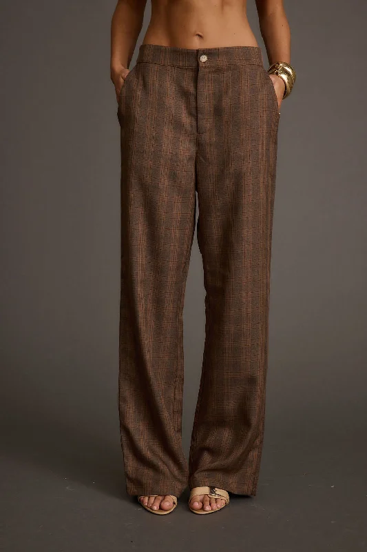 Franklin Tan Checkered Pant