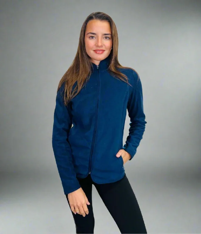 Navy Funnel Neck Activewear Fleece