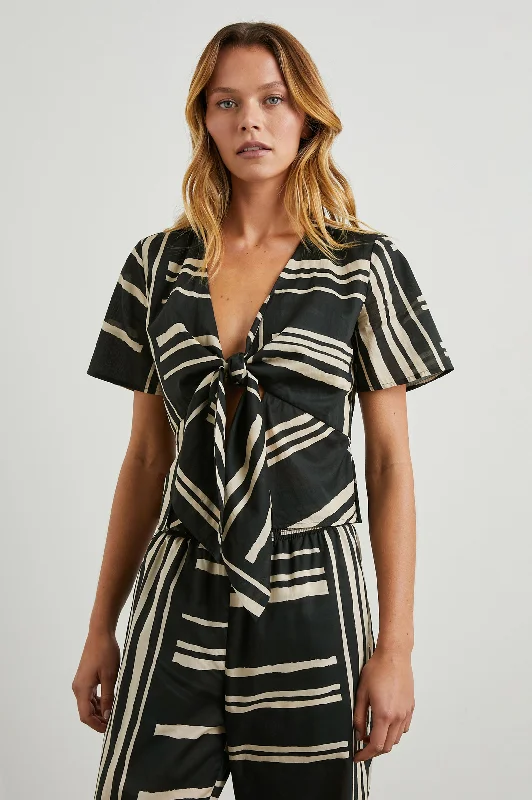 TIA TOP - ISLAND STRIPE