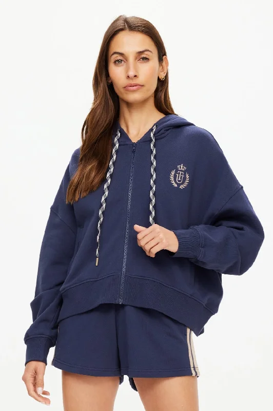 Cascade Jude Crop Hood | Navy