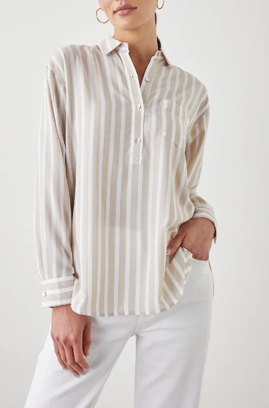 ELLE SHIRT - NATURAL STRIPE