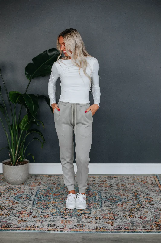 Alex Active Joggers - Pebble