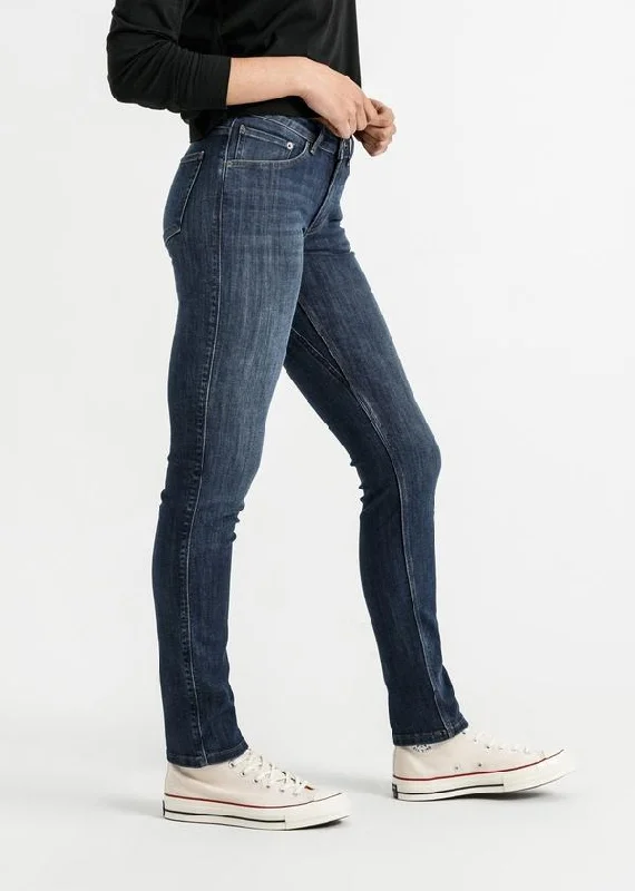 Performance Denim Mid Rise Slim Straight (Women's)