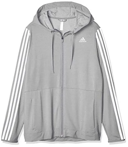 Adidas Womens 3S Knt Fz Hood Sweatshirt