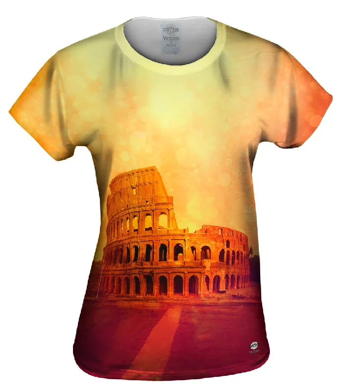 Fashion Golden Colosseum Rome Italy