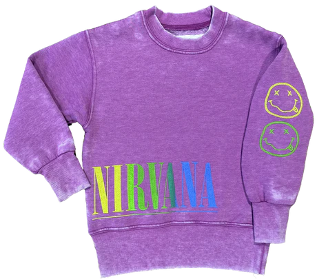 Nirvana Nevermind Plum Crewneck