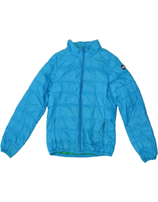 MISTRAL Womens Padded Jacket UK 16 Large Blue Polyester