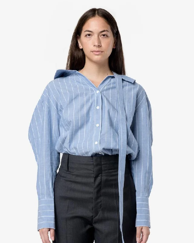 Rosa Top in Blue Stripe