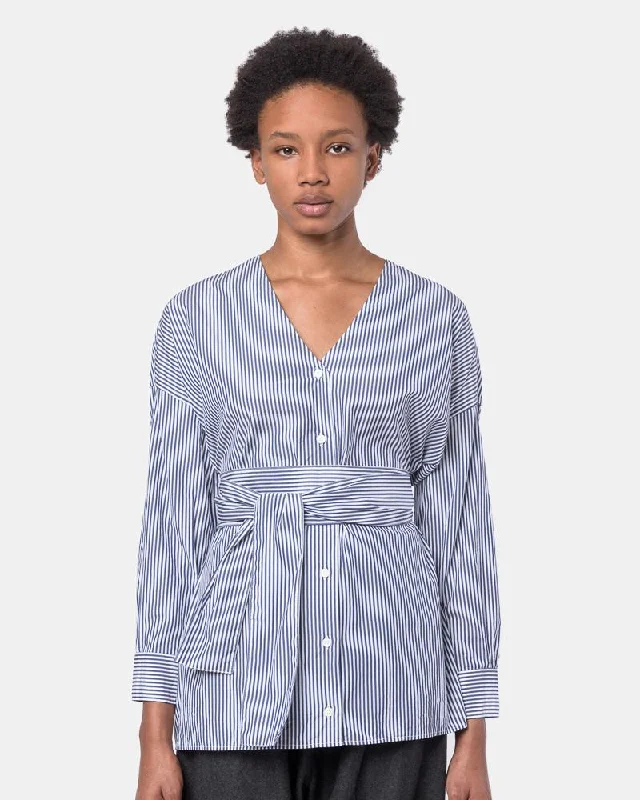 Koto Shirt in Blue Stripe