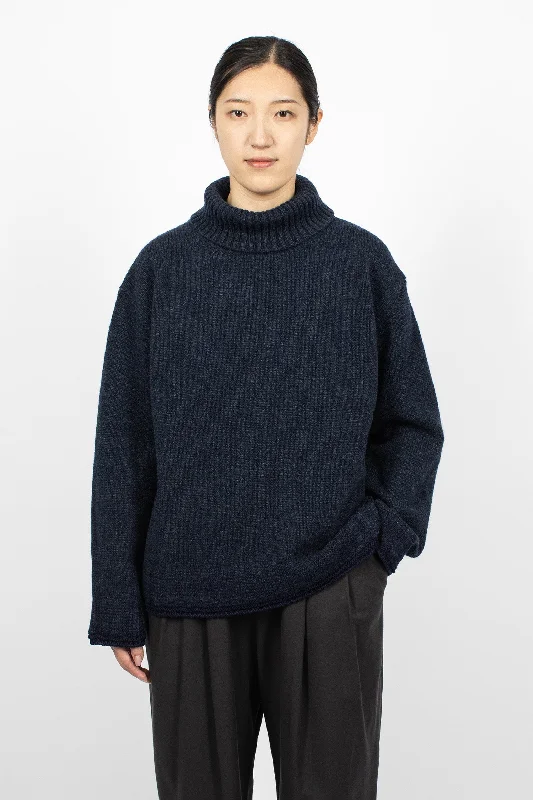 Kloe Simple Knit Jumper Dark Navy