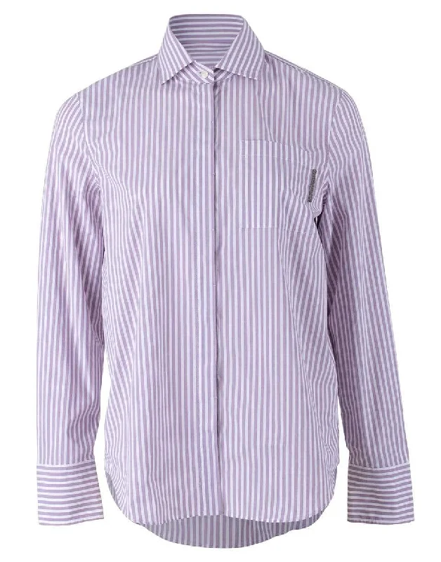 Iris Cotton Poplin Stripe Shirt