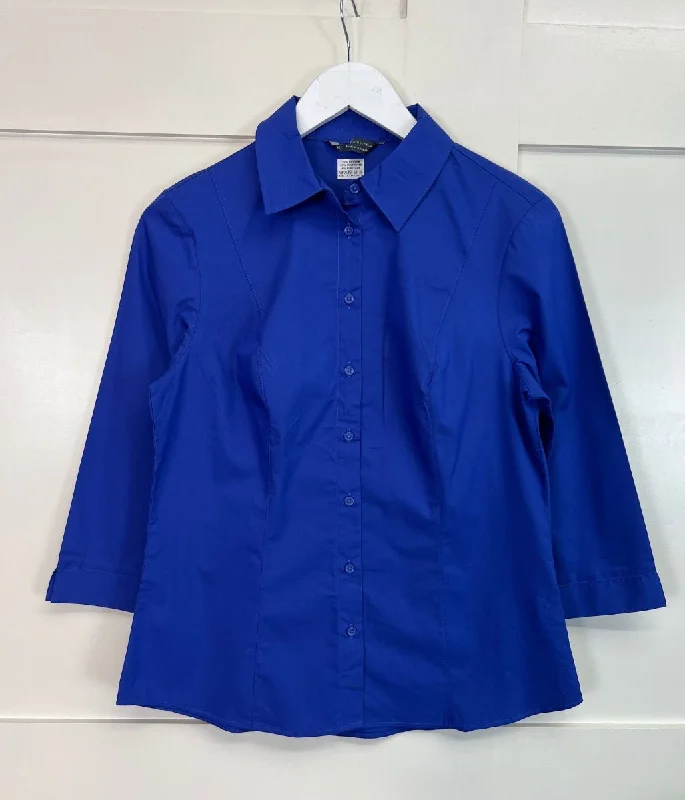 Ultraviolet Cotton Rich Fitted Shirt