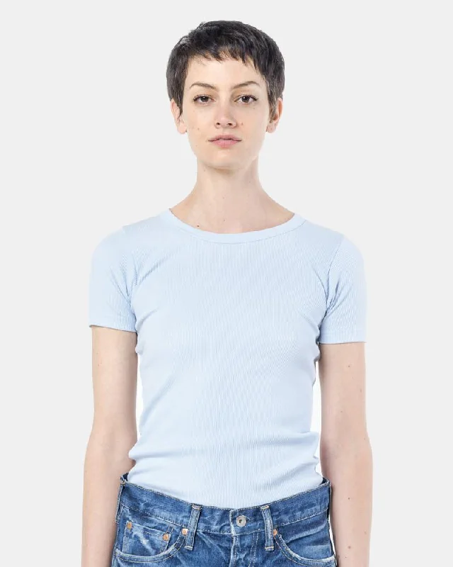 Short Sleeve Tereco Pima Tee in Light Blue