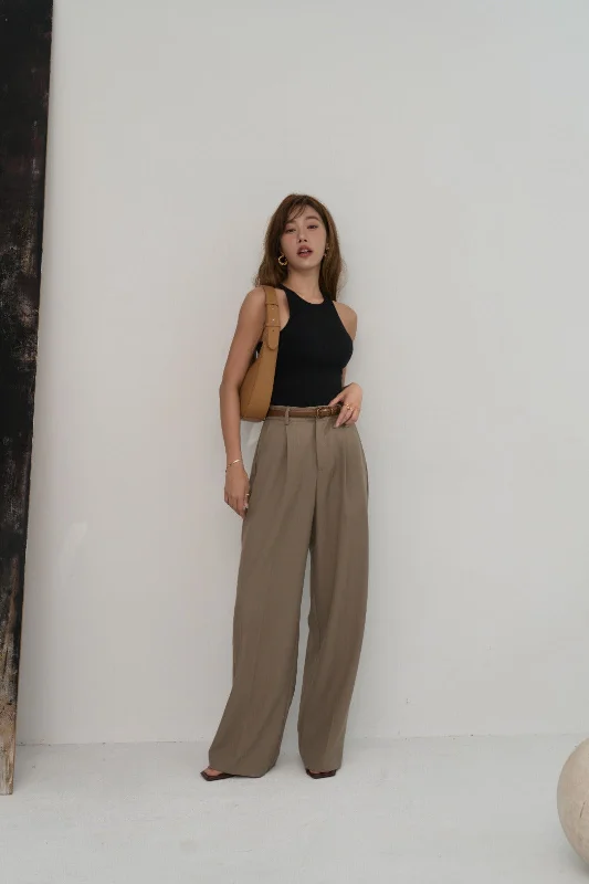 Wide Leg Dress Pant (經典打褶西裝褲)