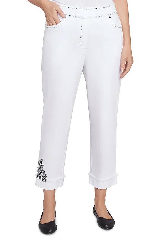 Petite Wild At Heart Cuffed Denim Ankle Pant