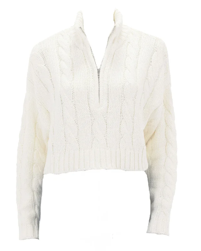 Ivory Cropped Hampton Sweater